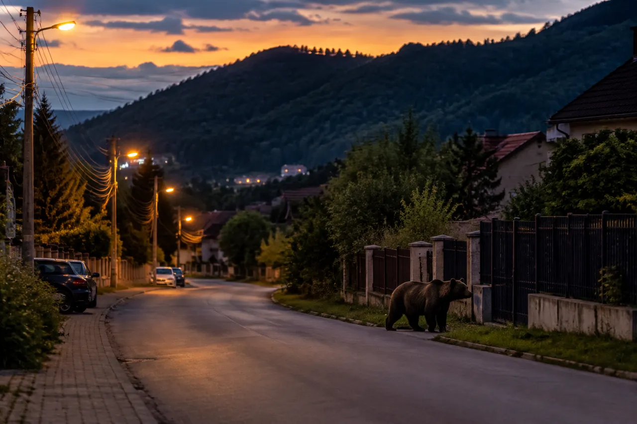Alertă în Hunedoara după apariția unui urs pe strada Stângă Ioan Mircea