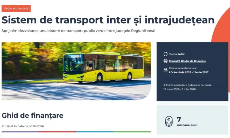 Regiunea Vest pregătește transport public cu emisii zero, printr-un apel de peste 7 milioane de euro