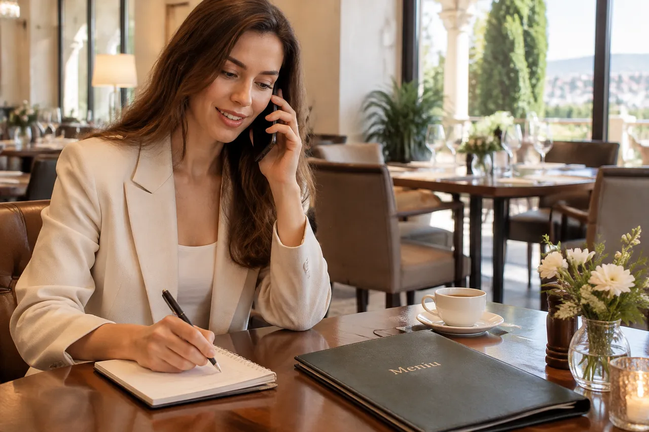 rezervare masă restaurant hotel și confirmarea condițiilor